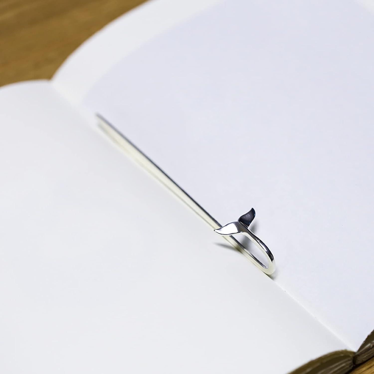 Sterling Silver Whale Tail Bookmark