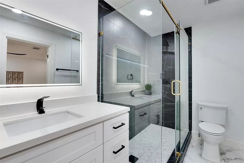 modern bathroom remodeling by SPS Remodeling in Conroe Texas