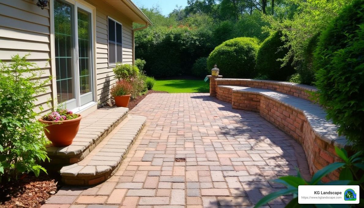 Patio paving with pavers - patio paving contractors near me