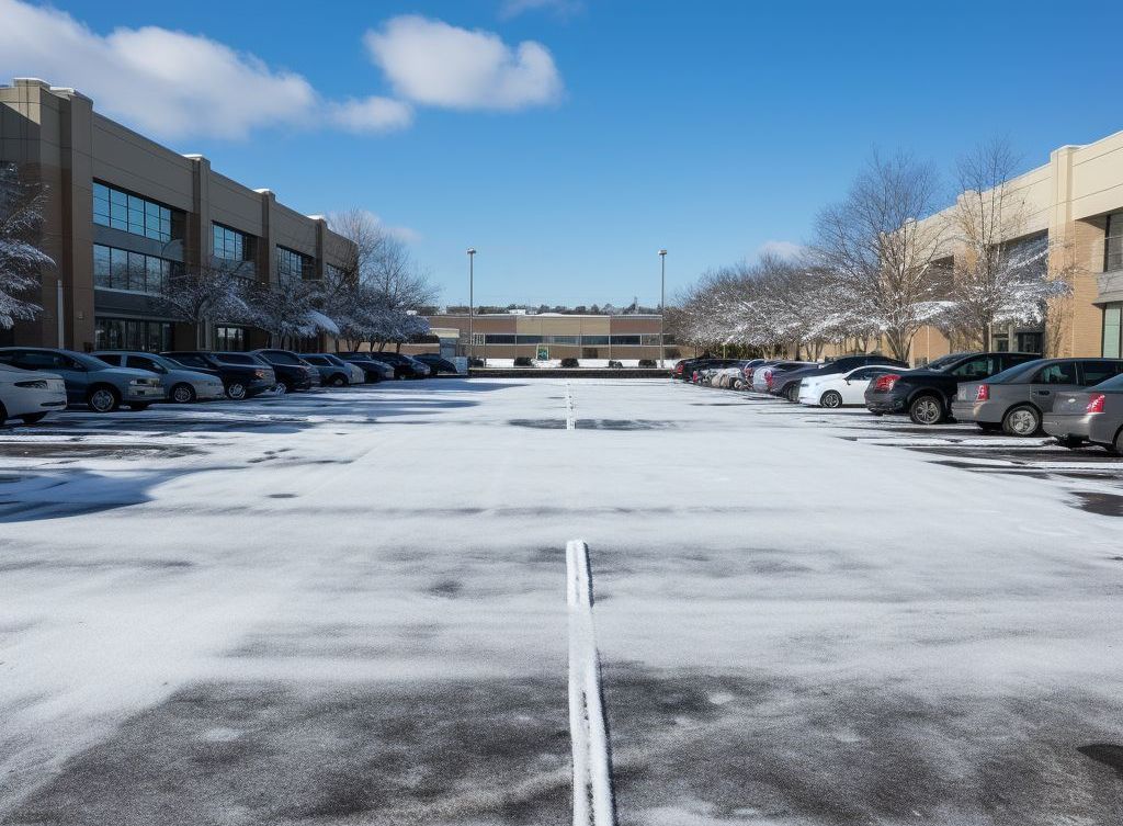 Preventing Ice Formation On Parking Lots