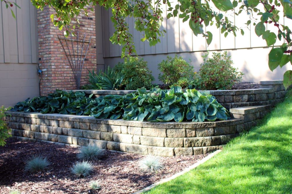 Terraced Landscape Beds for Steep Yards