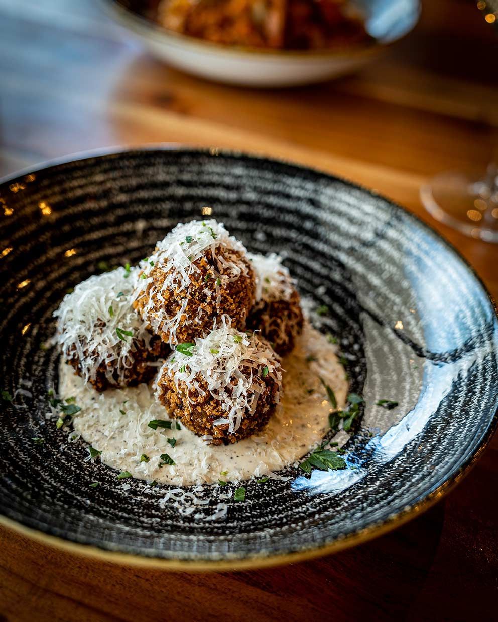 A Close Up of a Plate of Food on a Table — Fedeles East Gosford in East Gosford, NSW