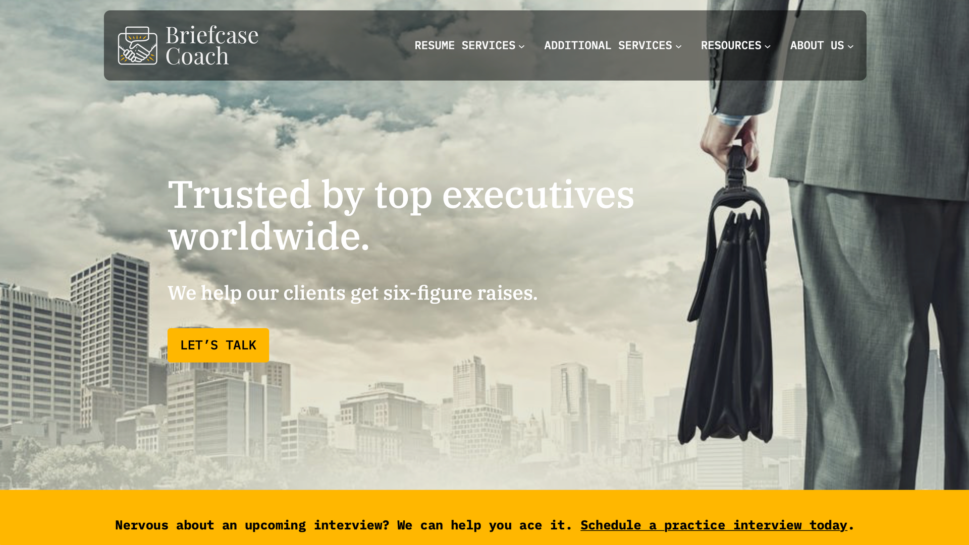 Briefcase Coach home page