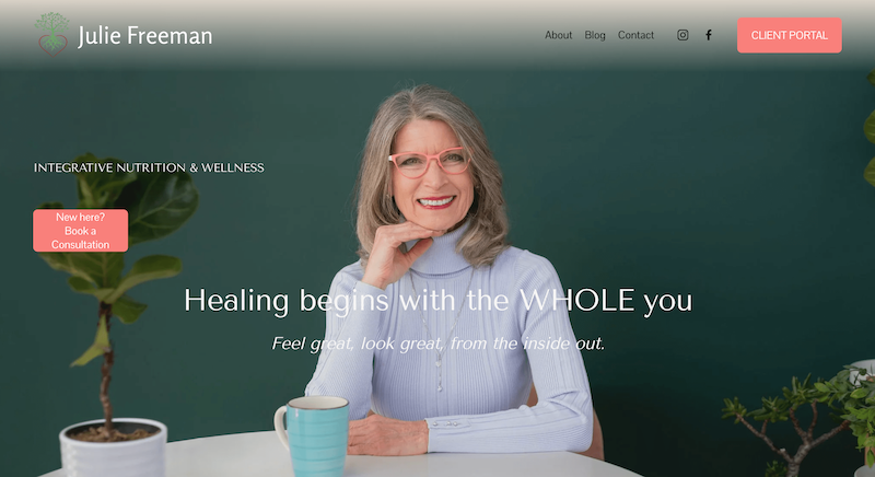 Julie Freeman home page