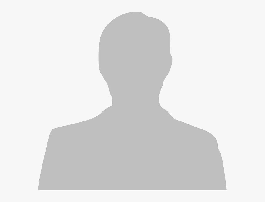 A silhouette of a man 's head and shoulders on a white background.