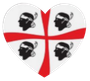Heart-shaped Sardinian flag