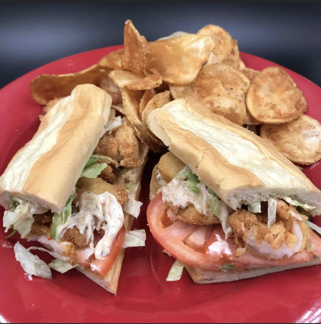 Shrimp Po Boy & Chips