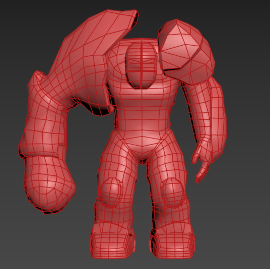 A 3d model of a robot with a broken arm