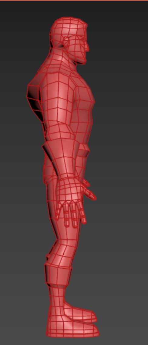 A 3d model of a man in a military uniform