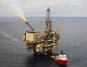 oil drill in ocean
