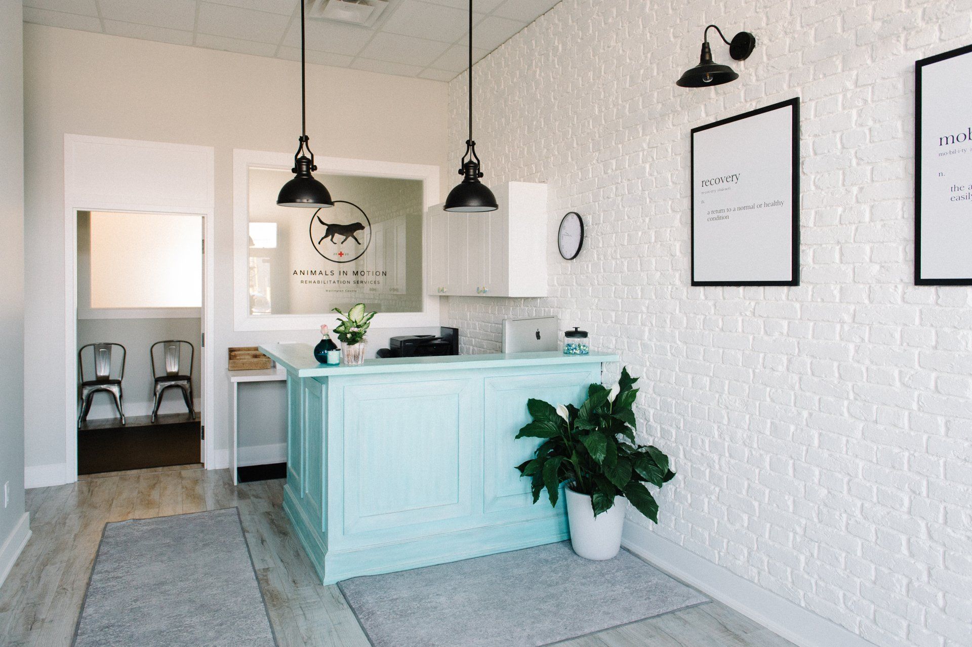 Front desk at Animals In Motion Rehab