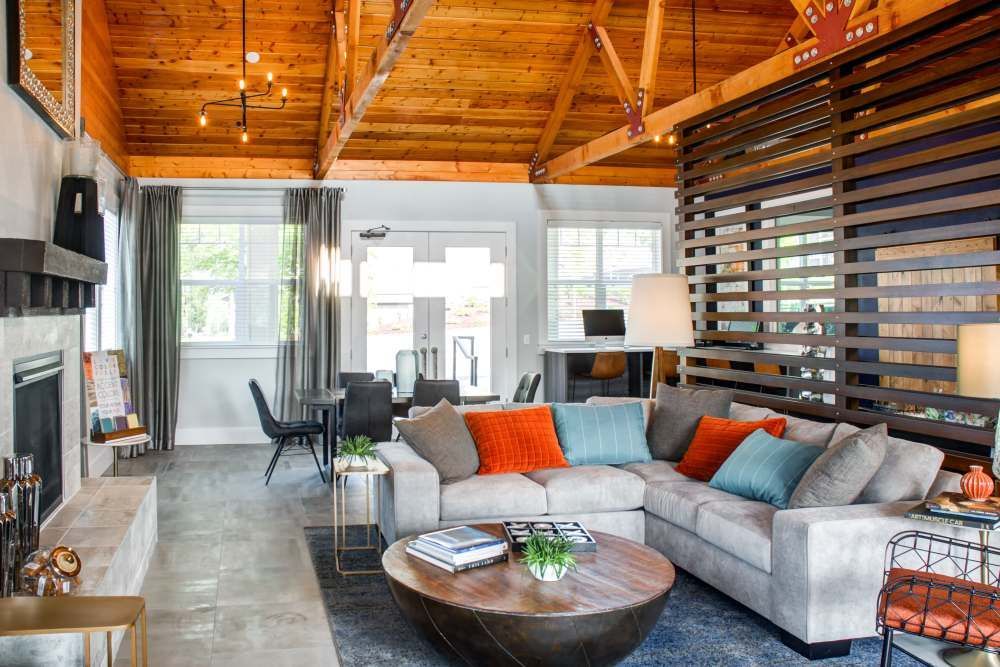 Red and orange sandstone canyon walls, with light at the top.