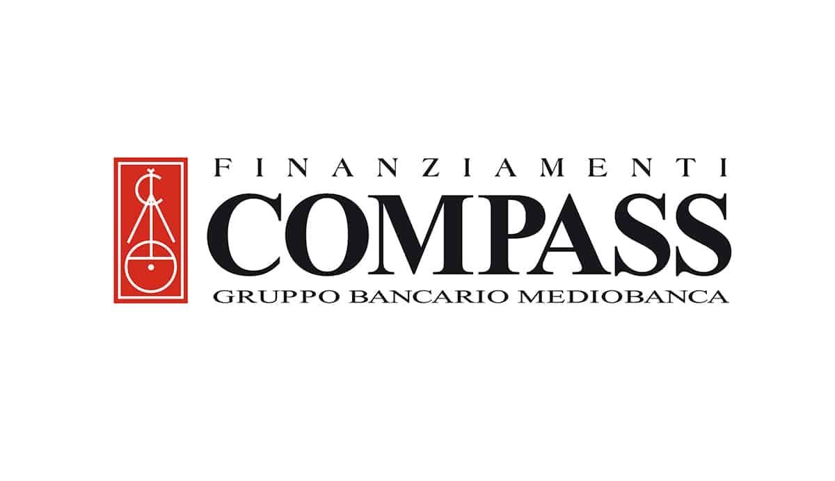 Logo di Compass Finanziamenti, istituto finanziario. Il logo presenta la scritta
