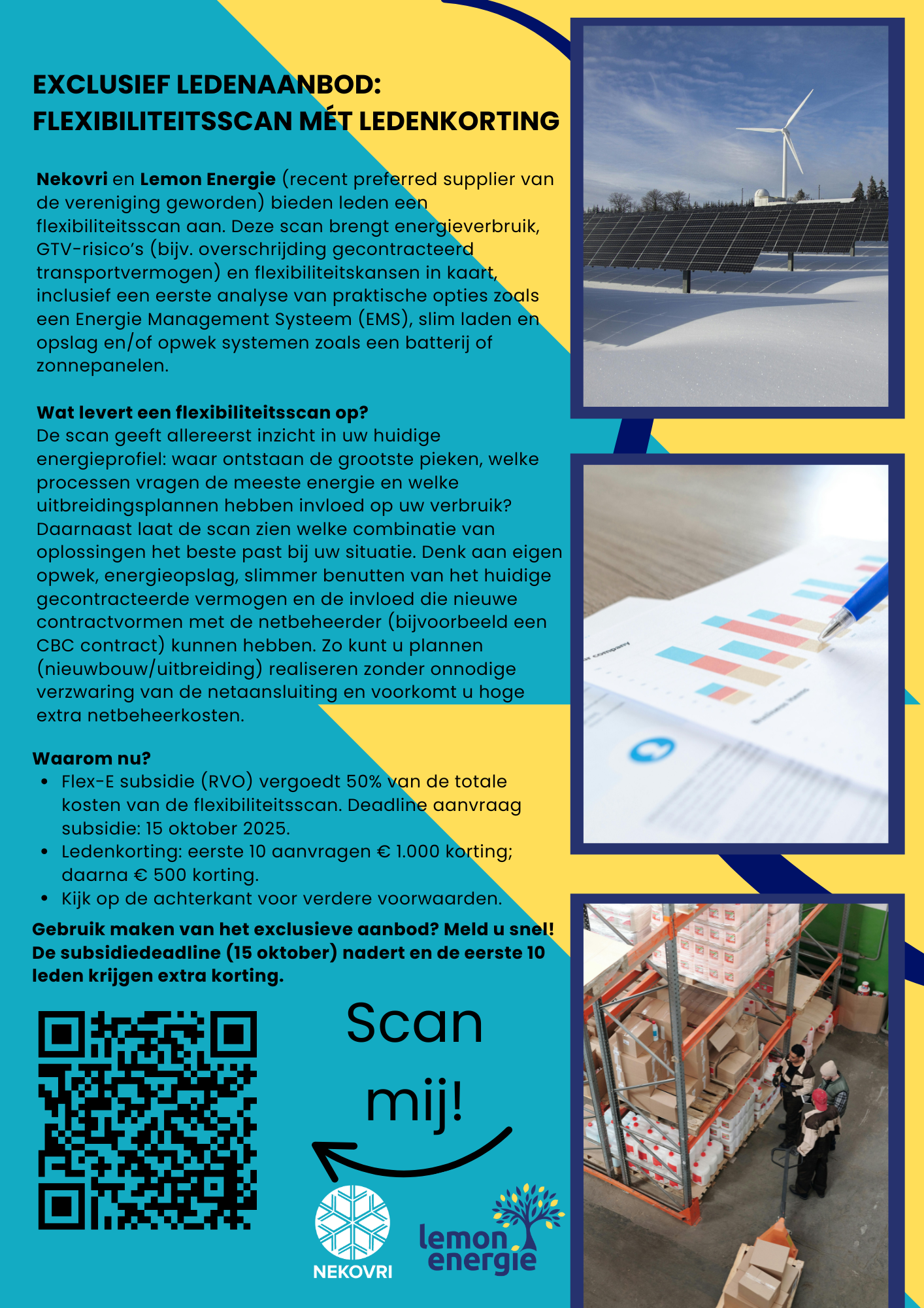 Flyer van de flexibiliteitsscan