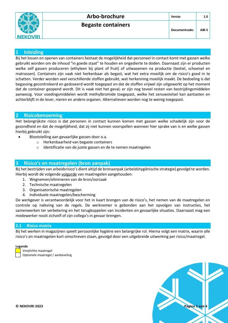 Een blauw-witte brochure met een sneeuwvlok erop.