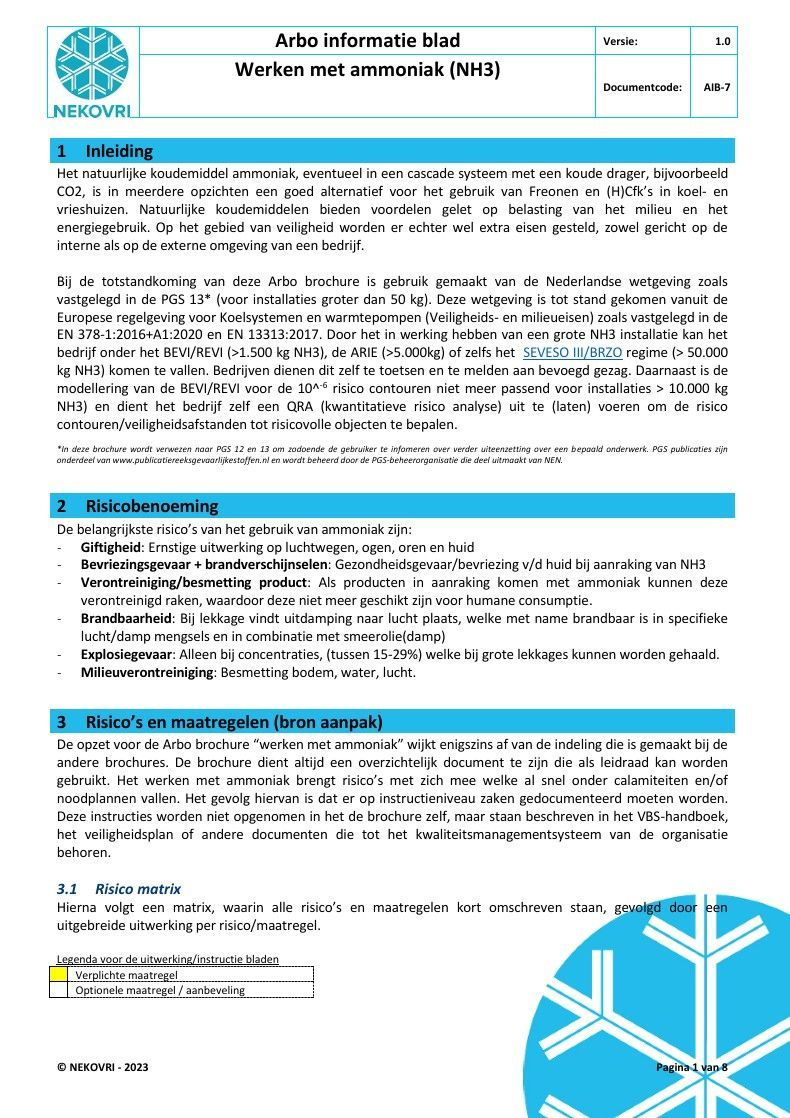 Een blauw-witte brochure met een sneeuwvlok erop.