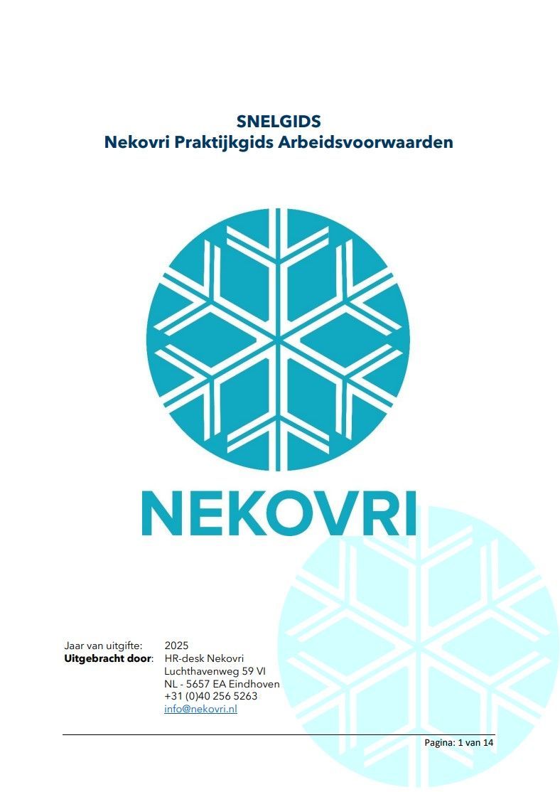 Een blauwe cirkel met het woord nekovri erop