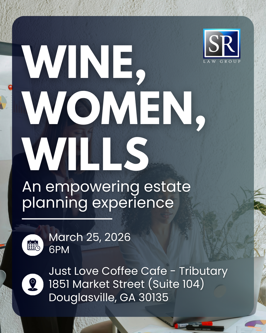 A poster for a free workshop on estate planning