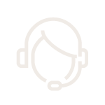 Headset-wearing person, likely a customer service or support representative.