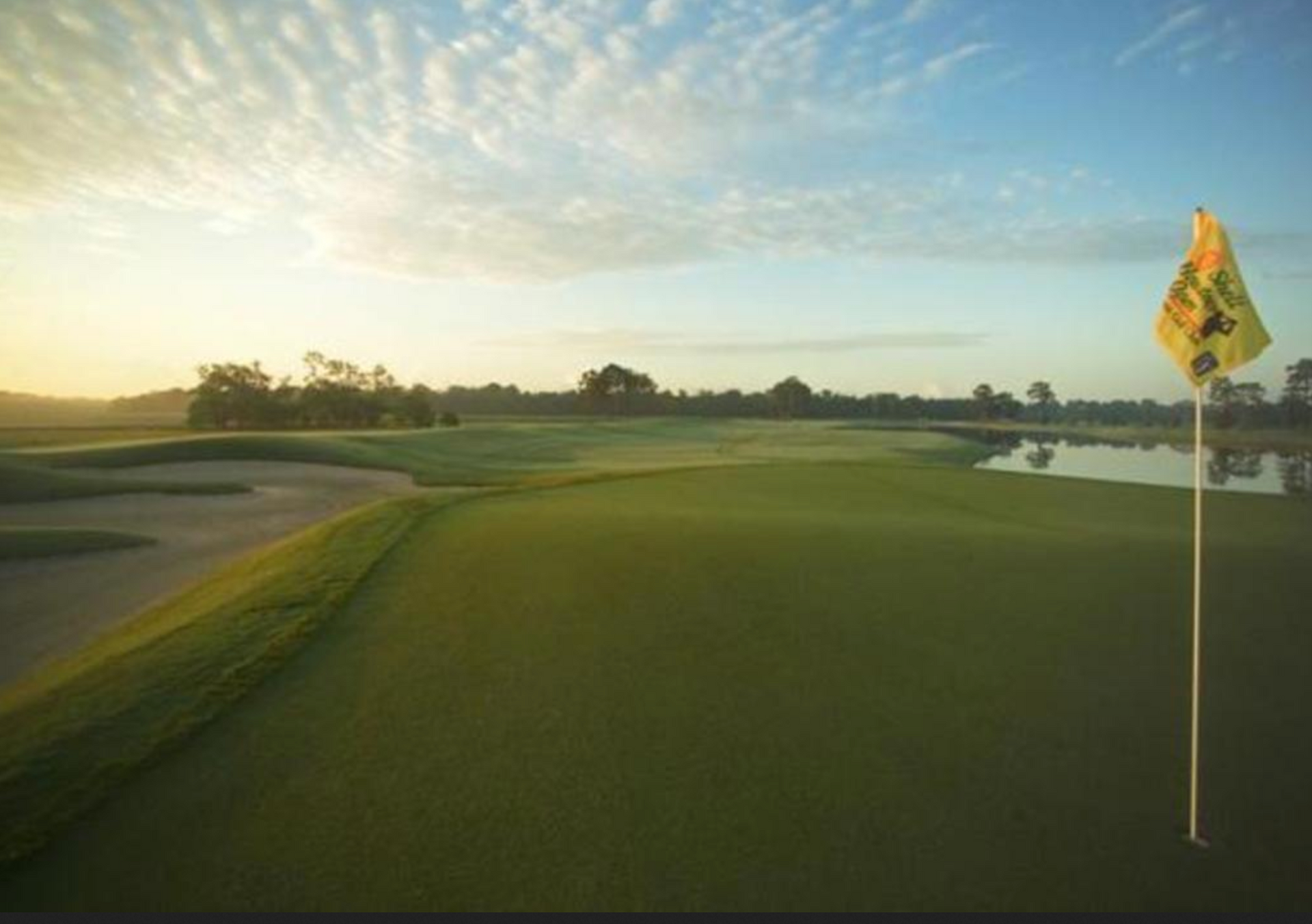 golf course with cloud view