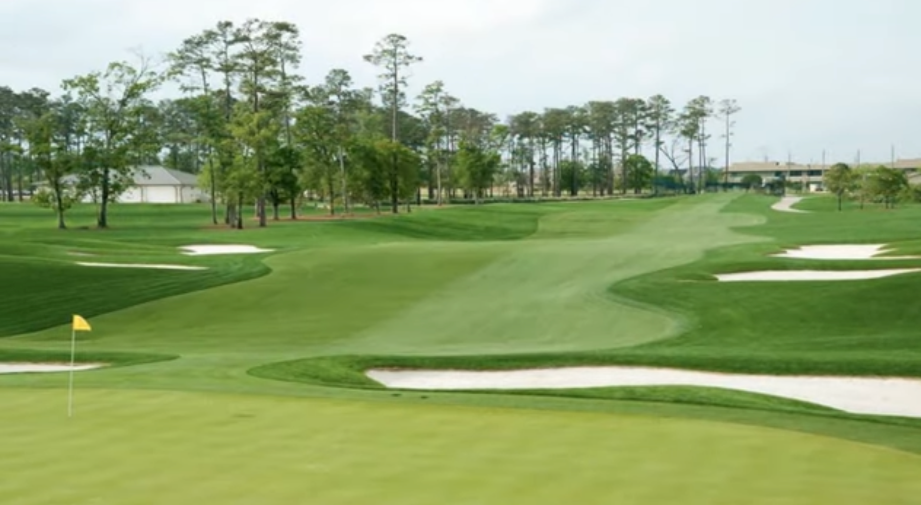 golf course grass field light