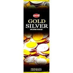 Package of Hem Gold Silver Incense Sticks — Crystal Cauldron In South Mackay, QLD