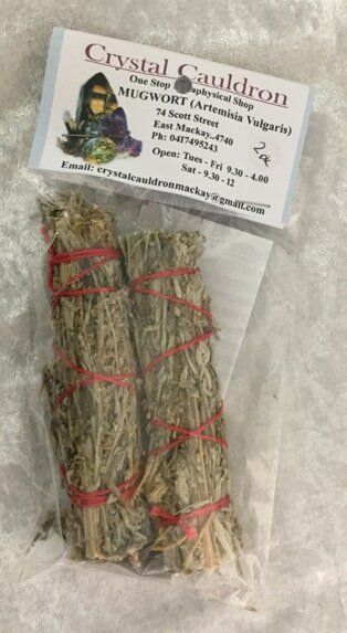 Two Bundles of Mugwort Tied with Red String — Crystal Cauldron In South Mackay, QLD