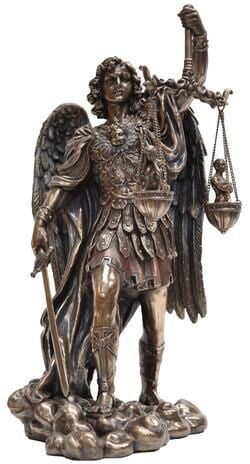 A Detailed Statue of An Armored Angel with Large Wings — Crystal Cauldron In South Mackay, QLD