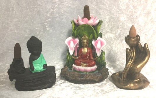 Three Decorative Buddha Figurines — Crystal Cauldron In South Mackay, QLD