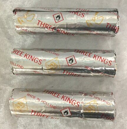 Three Rolls of Charcoal Wrapped in Silver Foil — Crystal Cauldron In South Mackay, QLD