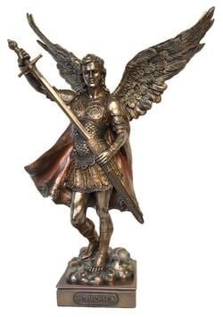 A Bronze Statue of A Warrior Angel with Wings — Crystal Cauldron In South Mackay, QLD