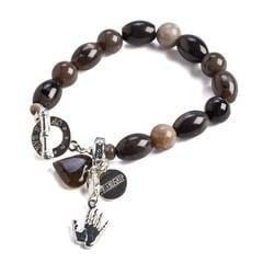 Brown and Black Beads Bracelet — Crystal Cauldron In South Mackay, QLD