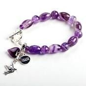Purple Beads Bracelet — Crystal Cauldron In South Mackay, QLD