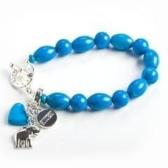 Light Blue Beads Bracelet — Crystal Cauldron In South Mackay, QLD