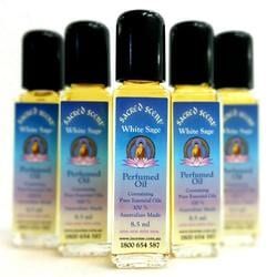 Five Bottles of Sacred Sage White Sage Perfumed Oil — Crystal Cauldron In South Mackay, QLD