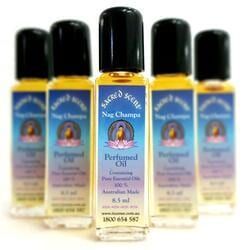 Five Bottles of Nag Champa Perfumed Oil — Crystal Cauldron In South Mackay, QLD