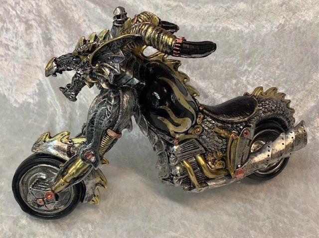 A Detailed Motorcycle Sculpture — Crystal Cauldron In South Mackay, QLD
