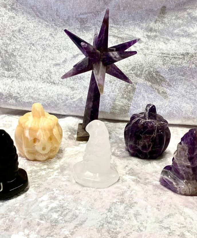 A Group of Witch Hats and Pumpkins — Crystal Cauldron in South Mackay, QLD
