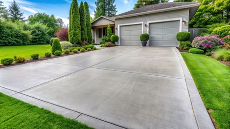 An image of stamped concrete driveway in Phoenix Az