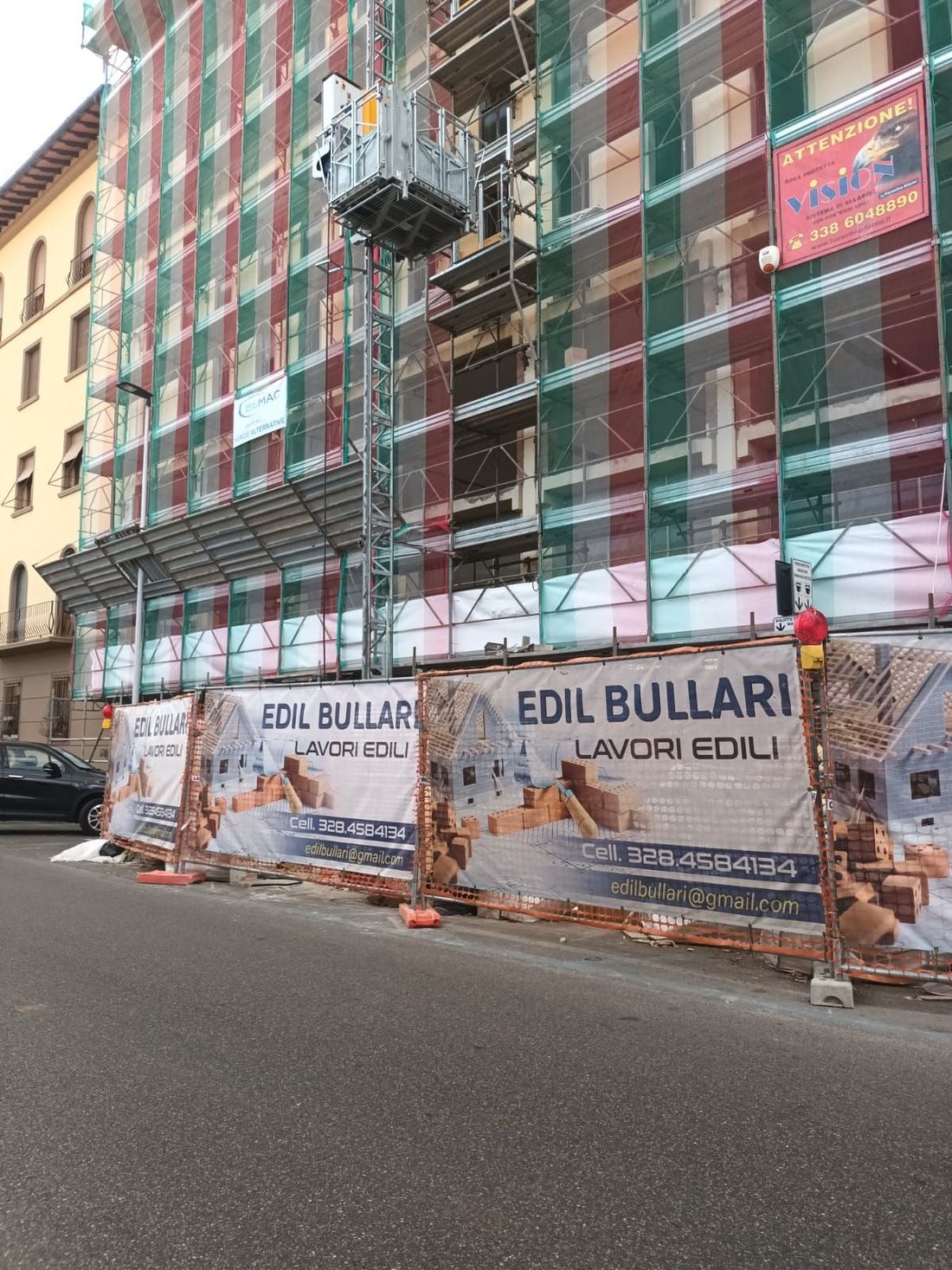 Edil Bullari - rifacimento facciata albergo a Firenze