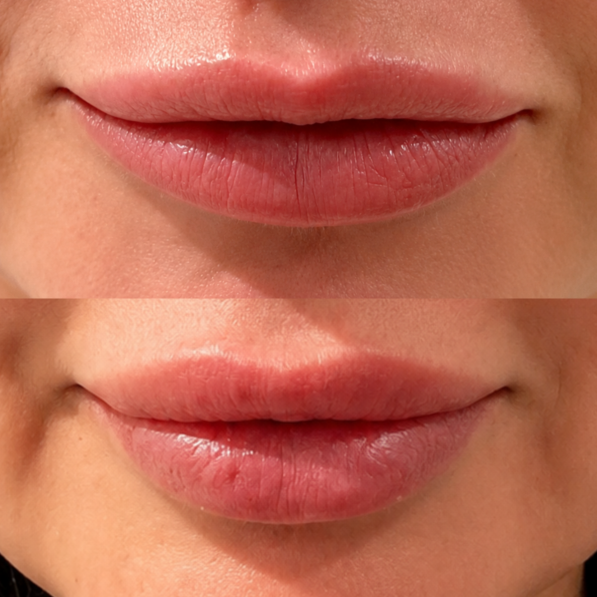 Lip filler results at AesTonic Med Spa