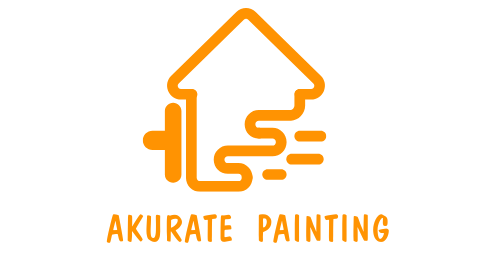 A logo for a company called akurate painting