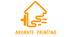 A logo for a company called akurate painting