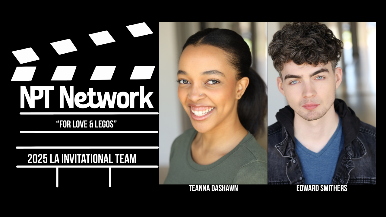 NPT Network 2024 LA Invitational Showcase scene with actors Jacob Wallin and Andie Floyd promoting
