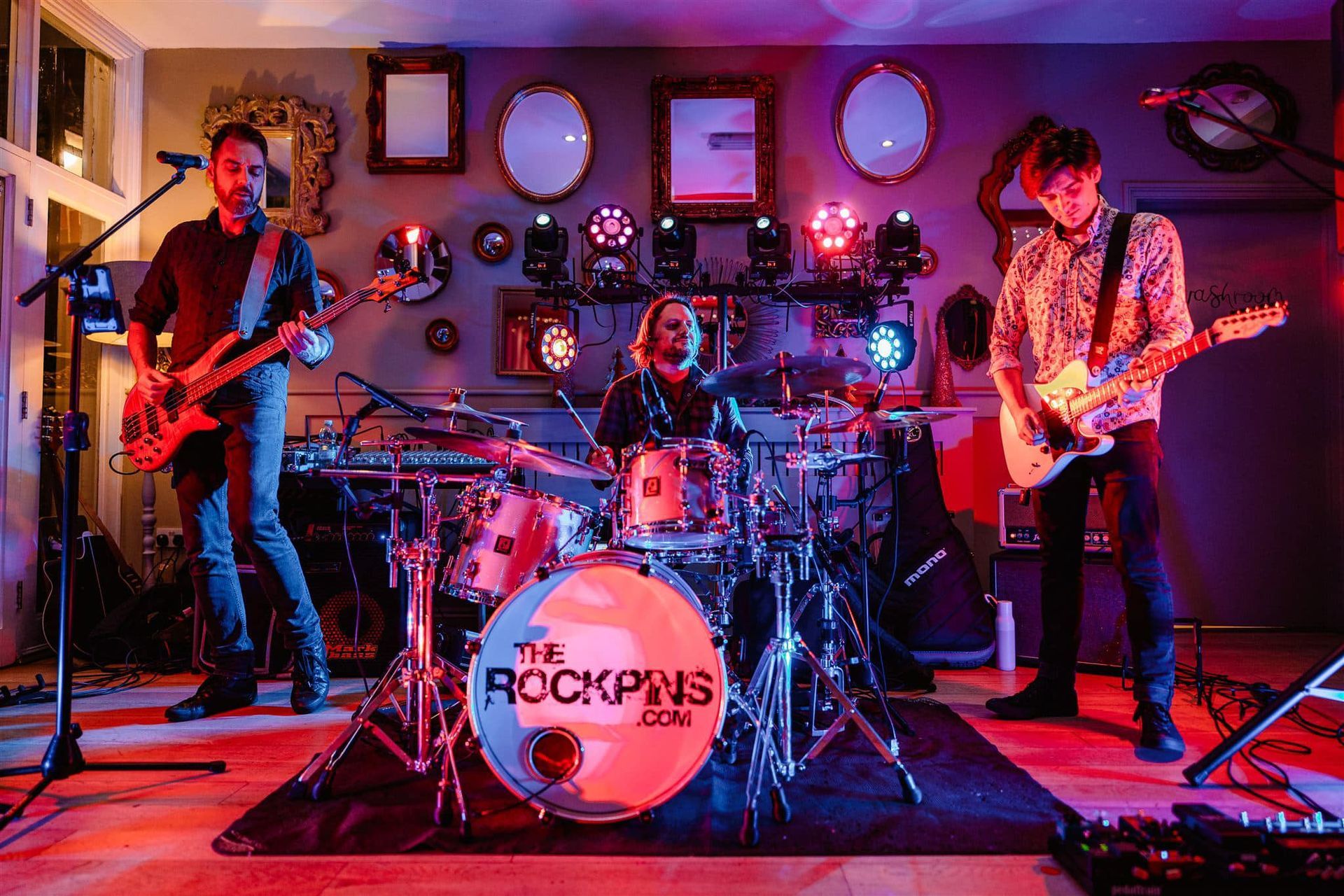 The Rock Pins performing modern pop and classic rock hits