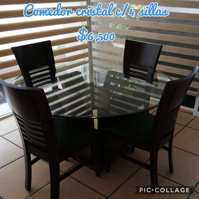 COMPRO USADO SEGUNDA MANO - Comedor de cristal