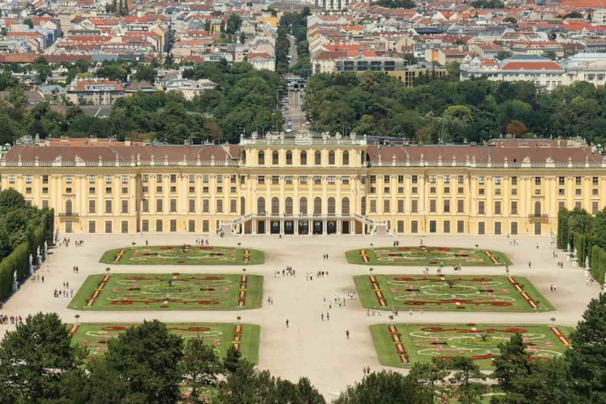 Schönbrunn Palace Vienna exterior view
