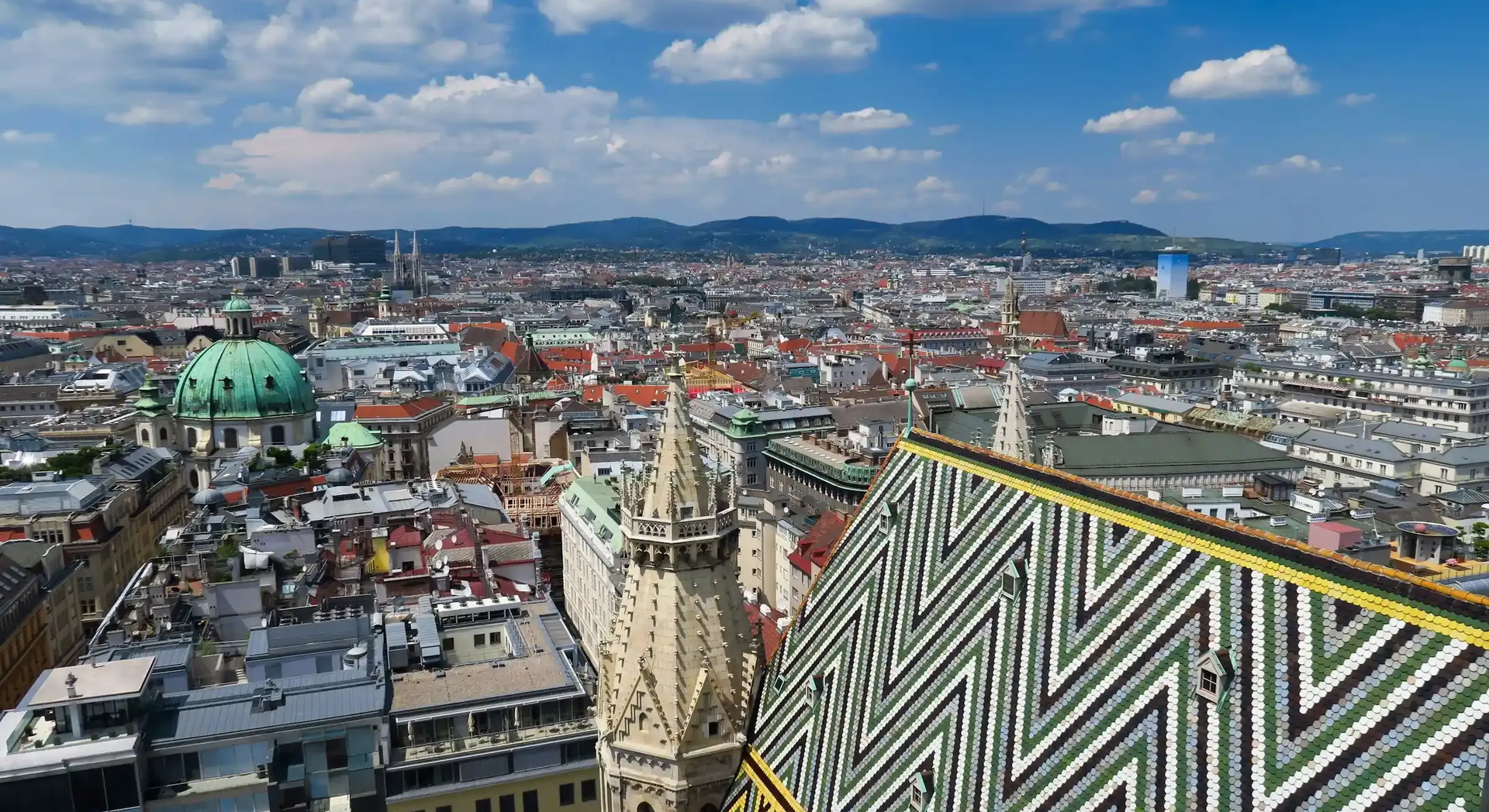 Panoramic view of Vienna from St. Stephen’s Cathedral Vienna city view – 2 days itinerary 2025