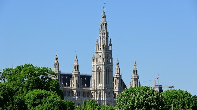 Vienna City Hall (Rathaus) Vienna Rathaus along Ringstrasse walking itinerary