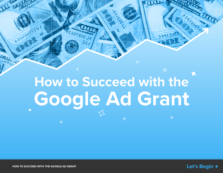 How to succeed with the google ad grant for nonprofits - view the resource guide